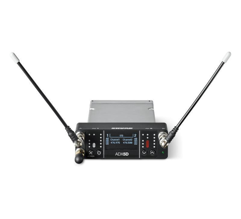 ADX5D=-A Axient Digital Dual-Channel Portable Wireless Receiver, 470-636MHz