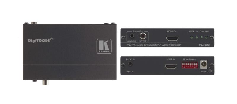 FC-69 4K60 4:2:0 HDMI Audio Embedder/De–Embedder