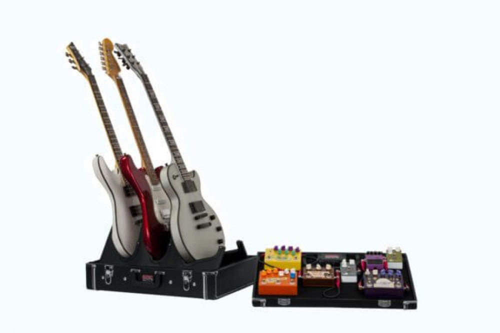 GW-GIGBOXJRPWR Pedal Board/Guitar Stand Case with Power