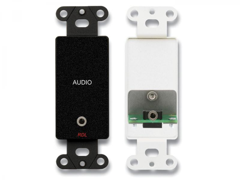 DB-MJPT Mini-Jack Pass-Through Plate, Black