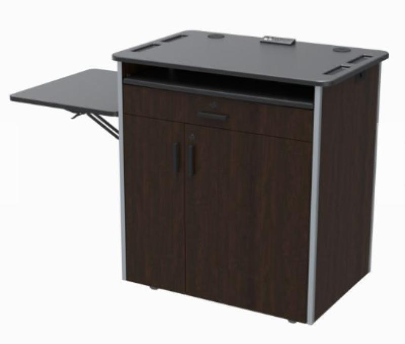 EDU-LE CHL Educational Flat Top Lectern, Cherry Hill Plank