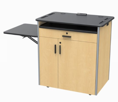 EDU-LE MPL Educational Flat Top Lectern, Maple