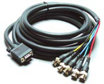 C-GM/5BM-25 15-pin HD to 5 BNC Breakout Cable 25'