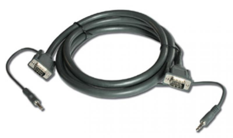 C-GMA/GMA-6 15–pin HD & 3.5mm Stereo Audio Cable 6'