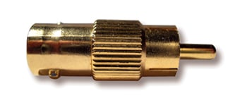 AD-BF/RM BNC (F) to RCA (M) Adapter