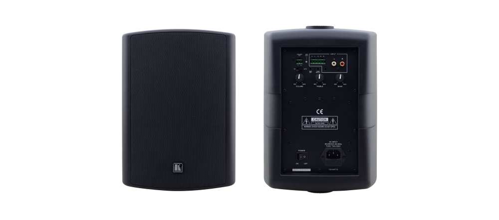 Tavor 6-O(B) 6.5–Inch, On–Wall 2–Way Powered Speakers (Black)