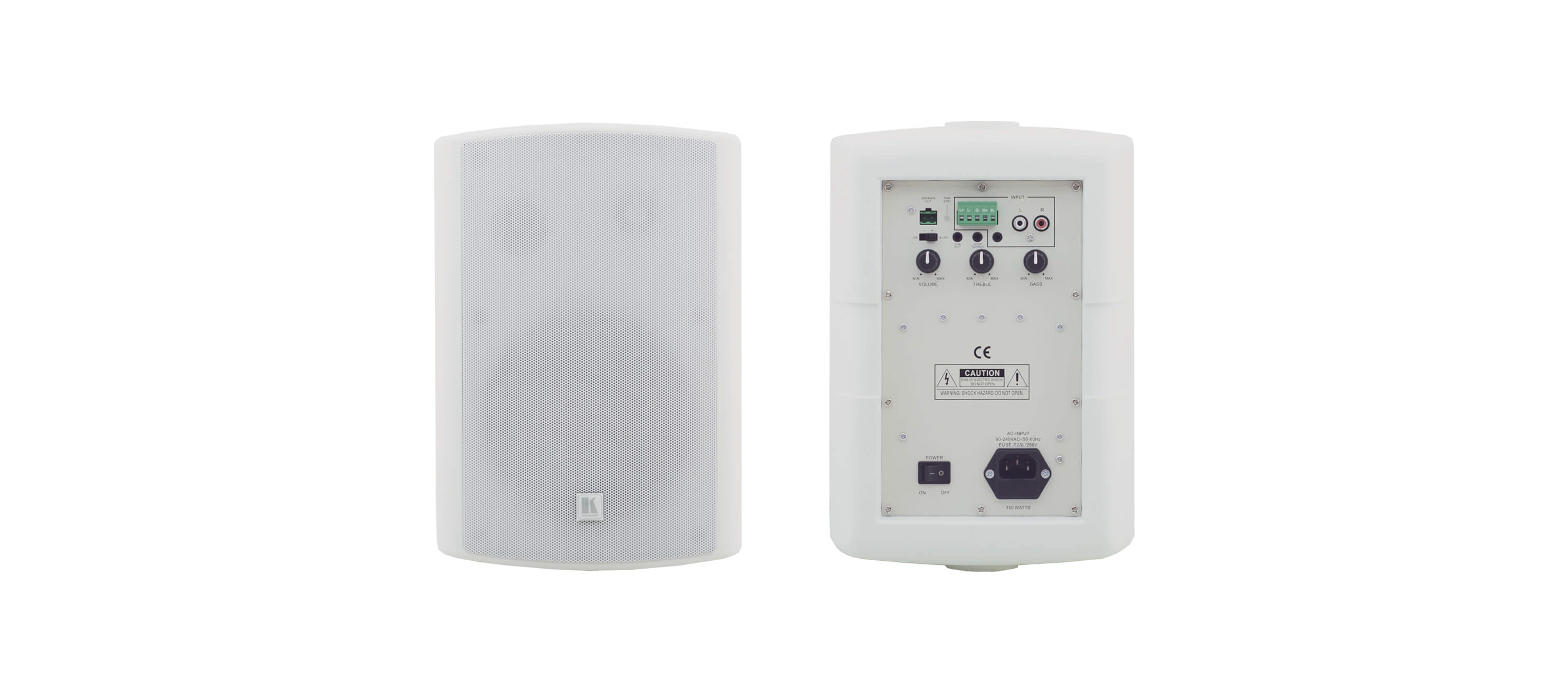 Tavor 6-O(W) 6.5–Inch, On–Wall 2–Way Powered Speakers (White)