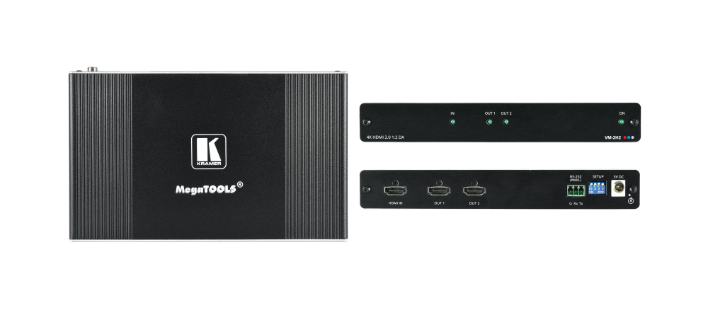 VM-2H2 4K HDMI 2.0 1:2 Distribution Amplifier