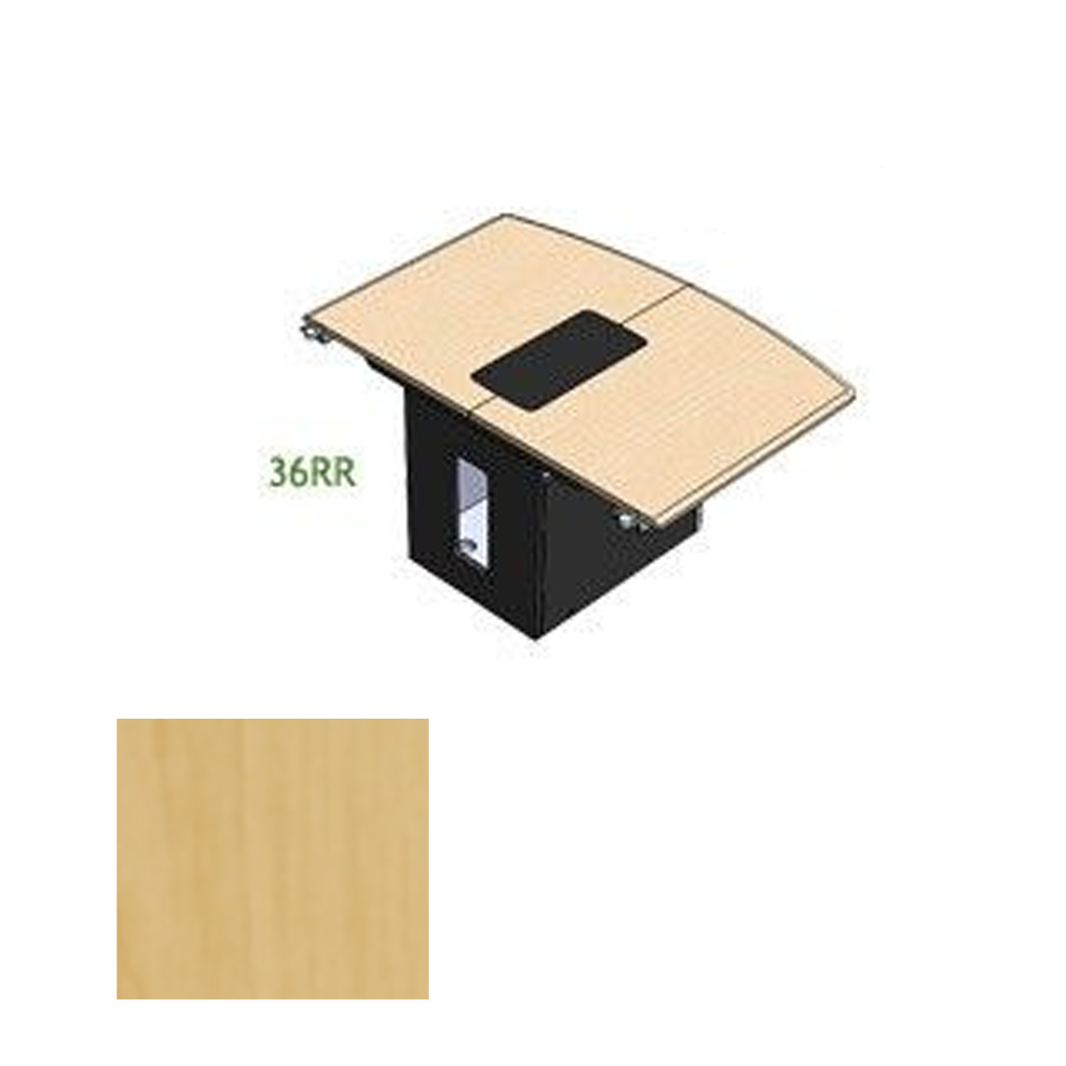36RR FMT Table Rear Section, Fusion Maple