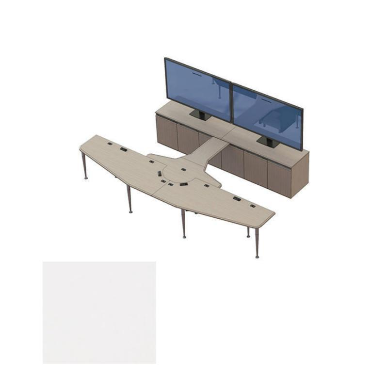 VC-TABLE T4 PACKAGE CWT Video Conference Table, Crystal White
