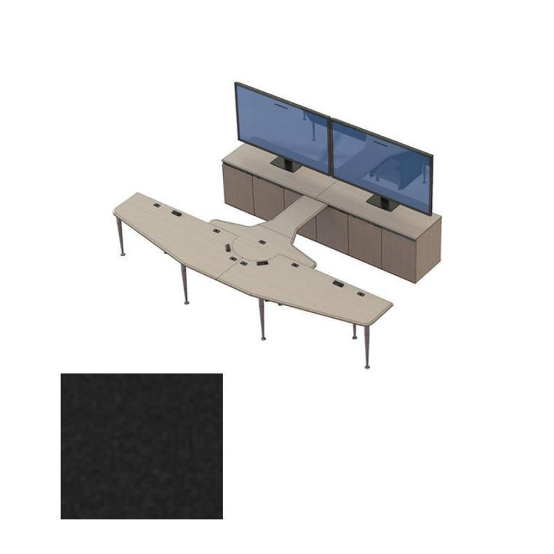 VC-TABLE T4 PACKAGE EBT Video Conference Table, Ebony