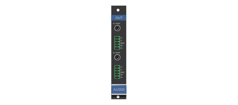 AAD-OUT2-F16/STANDALONE 2–Channel Analog & Digital Audio Output Card