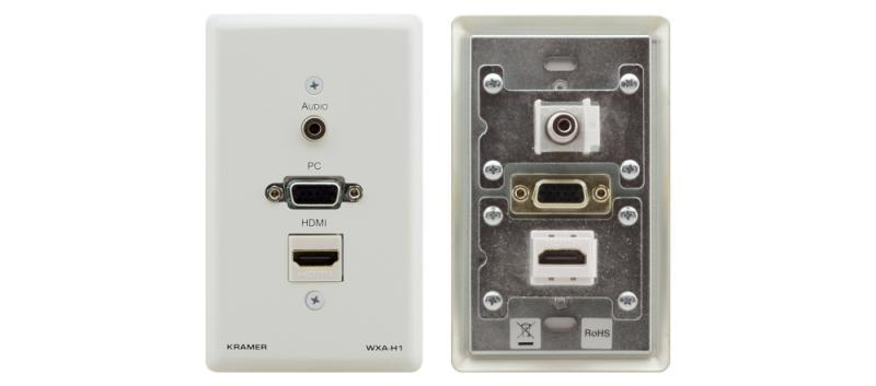 WXA-H1/US (W) Passive Pass-Through Wall Plate