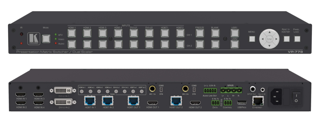 VP-778 Presentation Matrix Switcher/Scaler