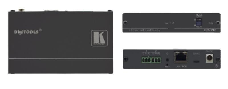 FC-7P 2-port Multi-Function GPIO/Relay PoE Control Gateway