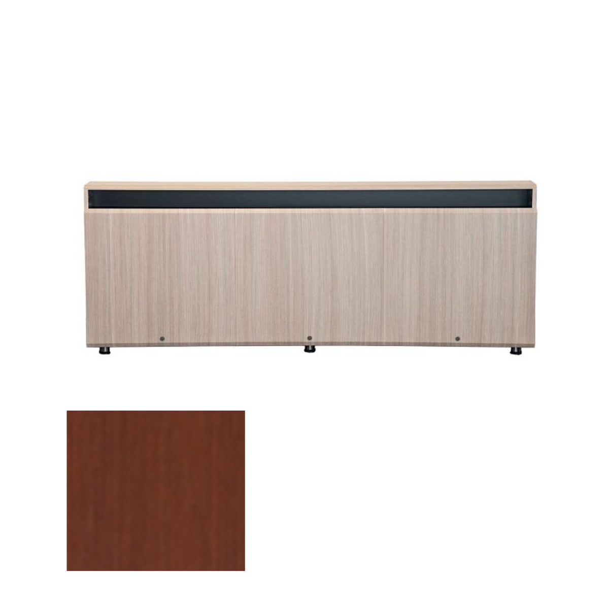CR3-WM CLT Triple Rack Wall Mounted Credenza, Clove