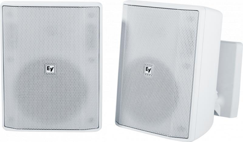 EVID-S5.2TW Speaker 5" Cabinet 70/100V White Pair