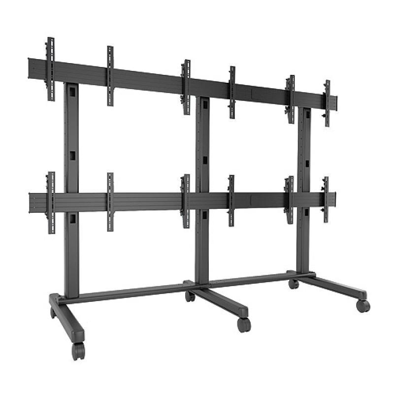 Chief Fusion 3 x 2 Micro-Adjustable Large Freestanding Video Wall Cart