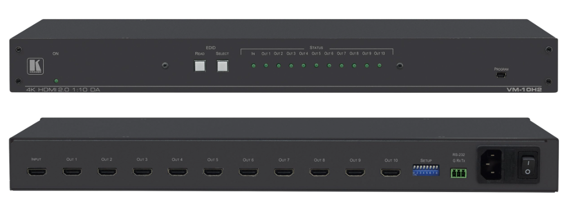 VM-10H2 1:10 4K HDR HDMI Distribution Amplifier