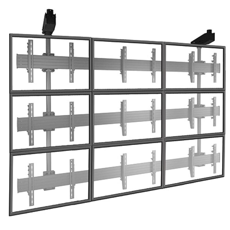 LCM3X3U FUSION Micro-Adjustable Large Ceiling Mounted 3 x 3 Video Wall Solutions