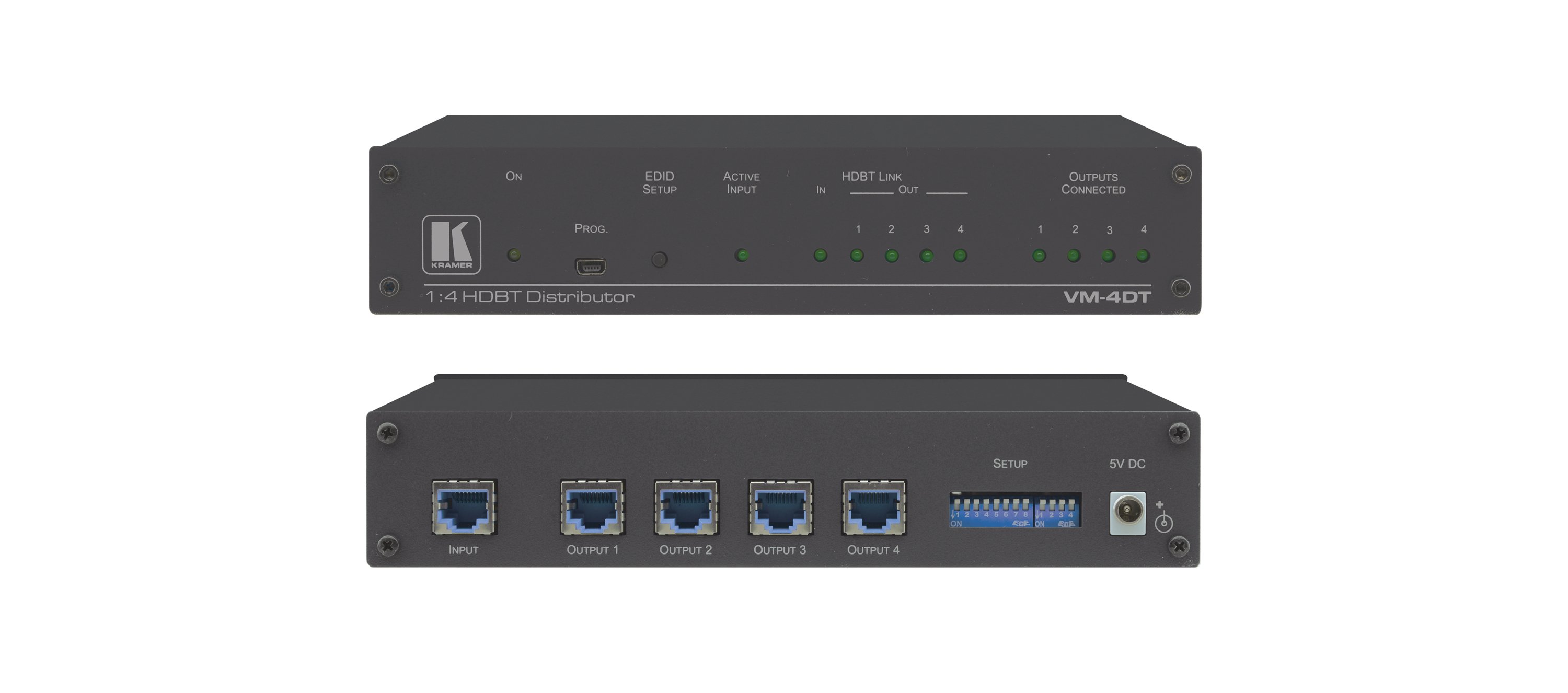 VM-4DT 1:4 4K60 4:2:0 Long-Reach HDBaseT DA