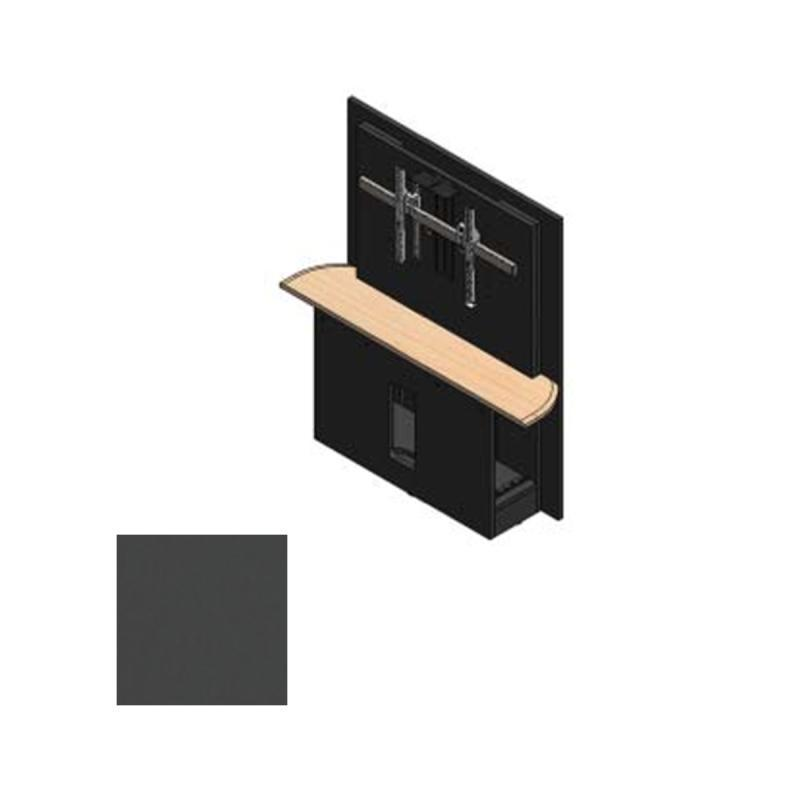 36RW-S SGT Table Section with Single Monitor Mount - Shark Grey