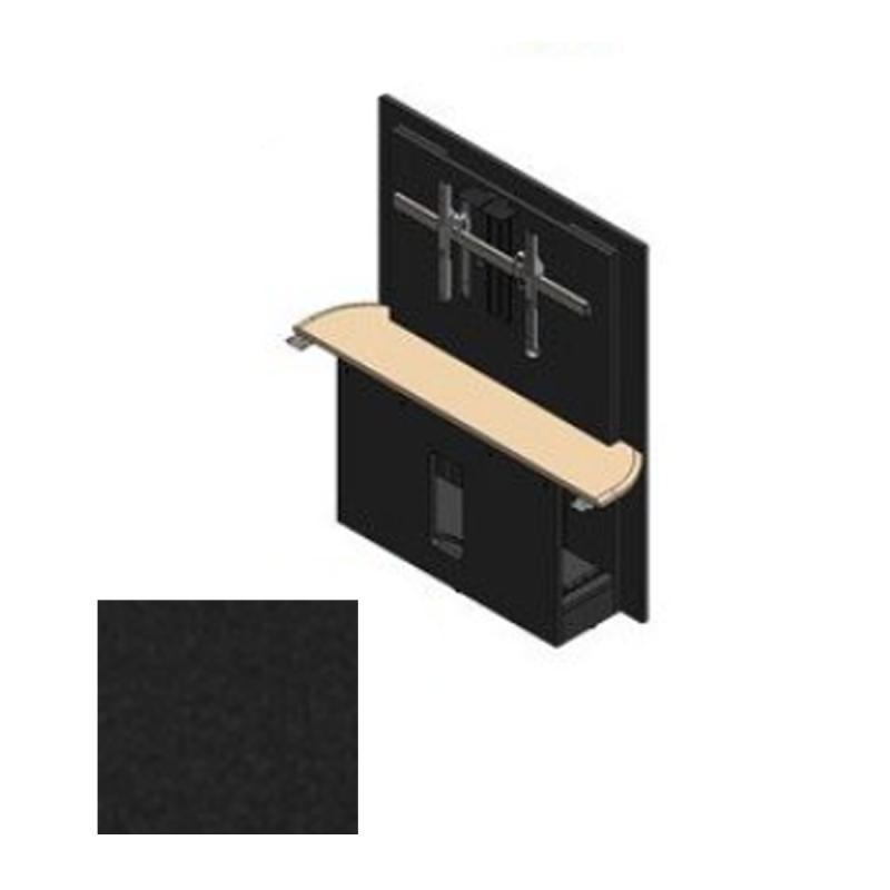36RW-XL EBT Table Section with Single XL Monitor Mount - Ebony