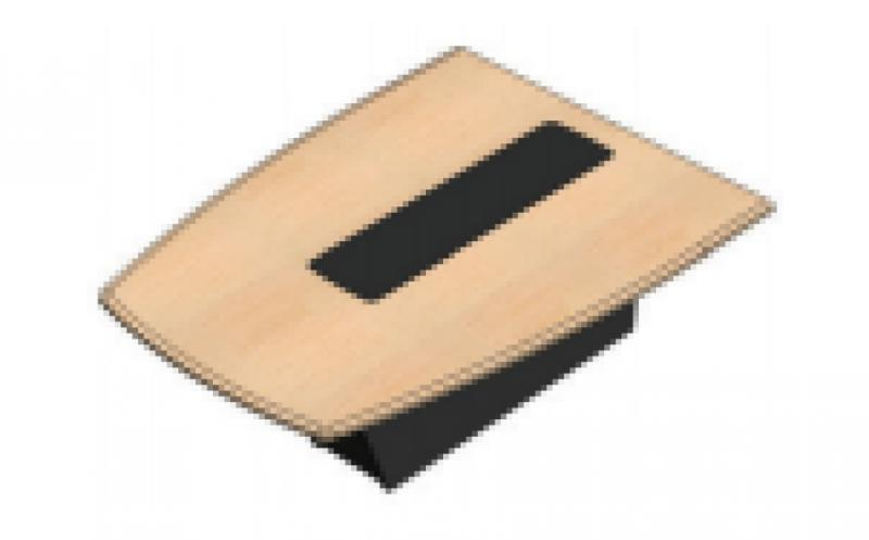 526FR EBT T526 Table Front Section - Ebony