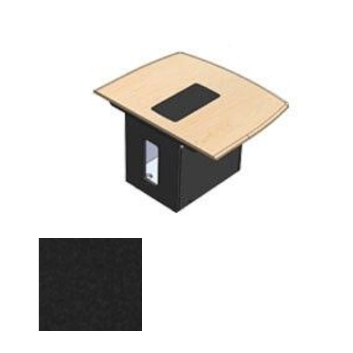 526RR EBT T526 Table - Rear Section Only, Ebony
