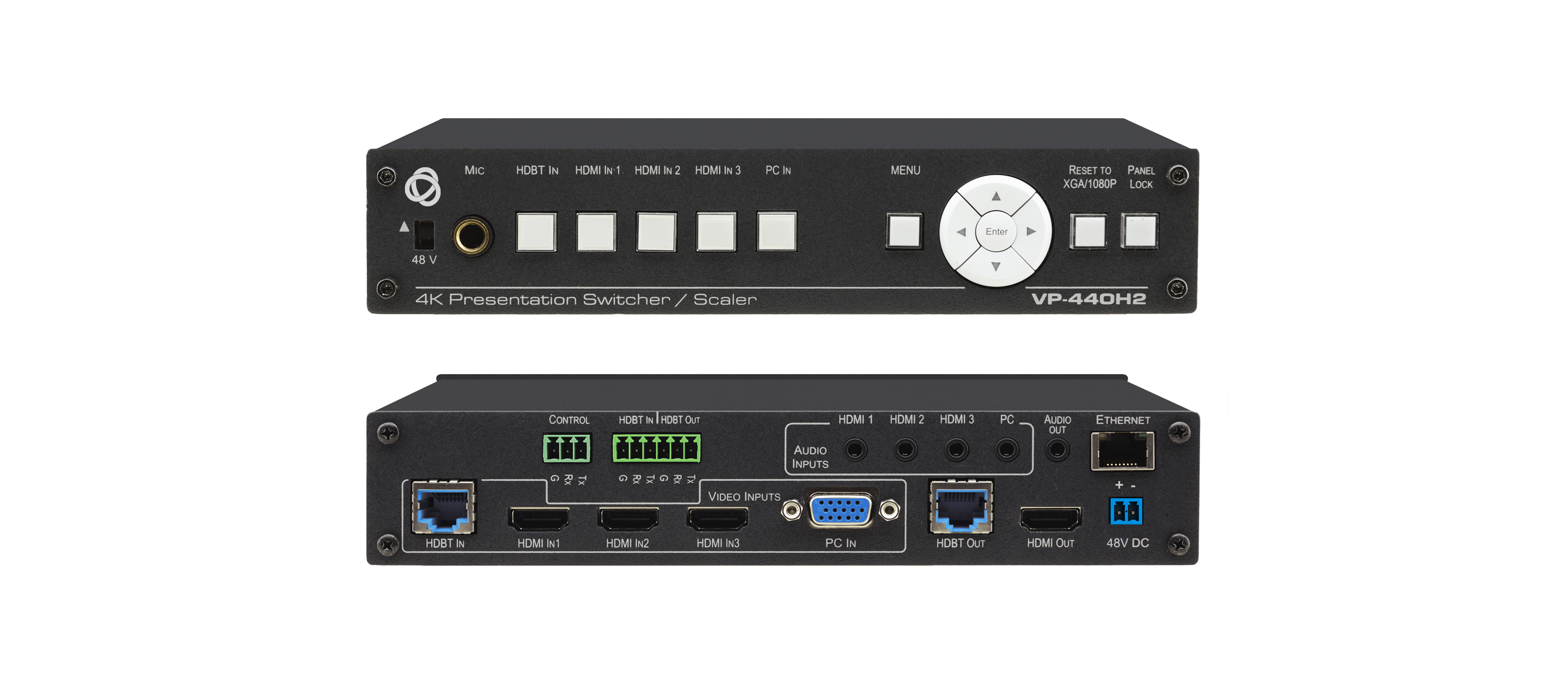 VP-440H2 Compact 5-Input 4K60 4:4:4 Presentation Switcher/Scaler