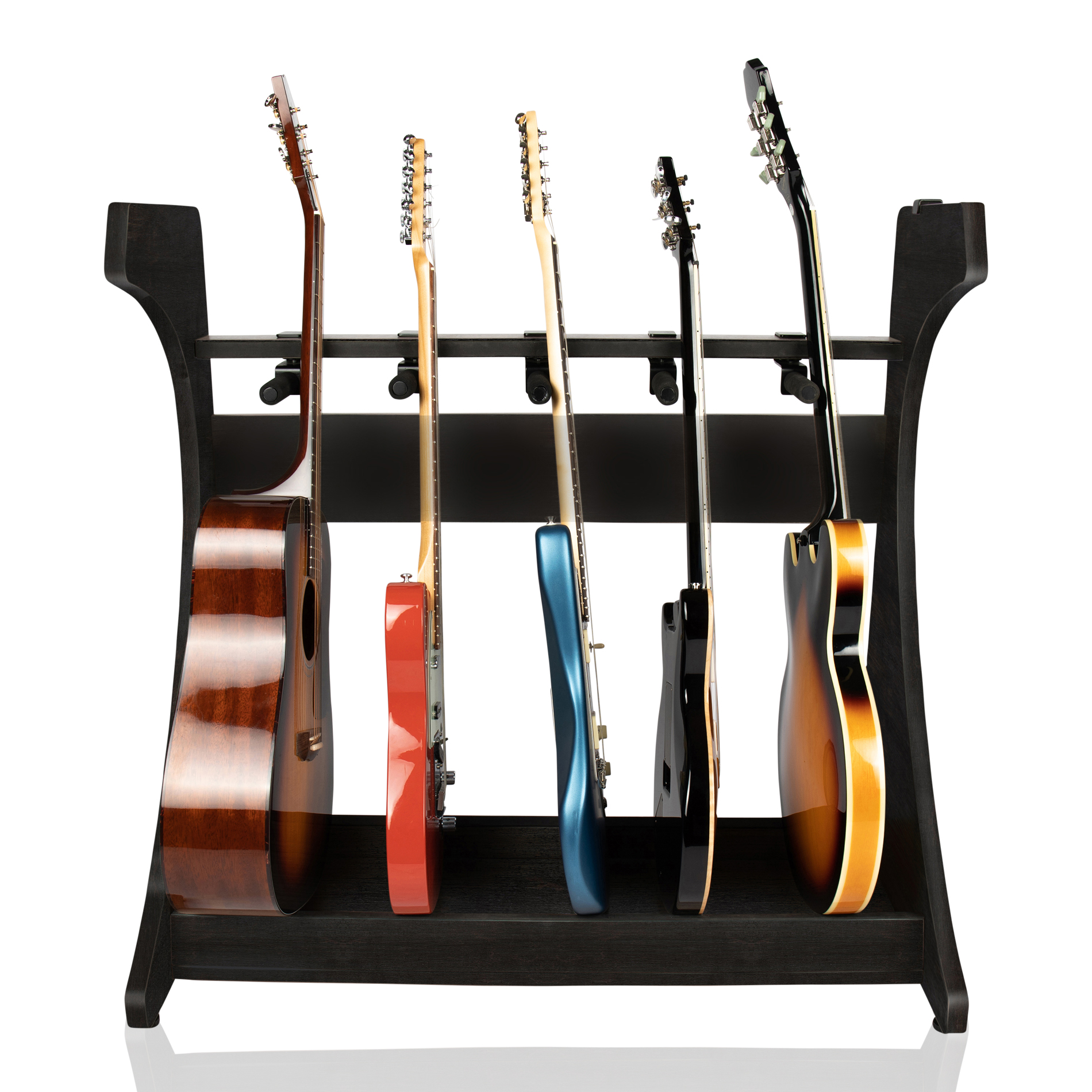 GFW-ELITEGTR5RK-BLK Elite Five Electric/Acoustic Guitar Rack – Black