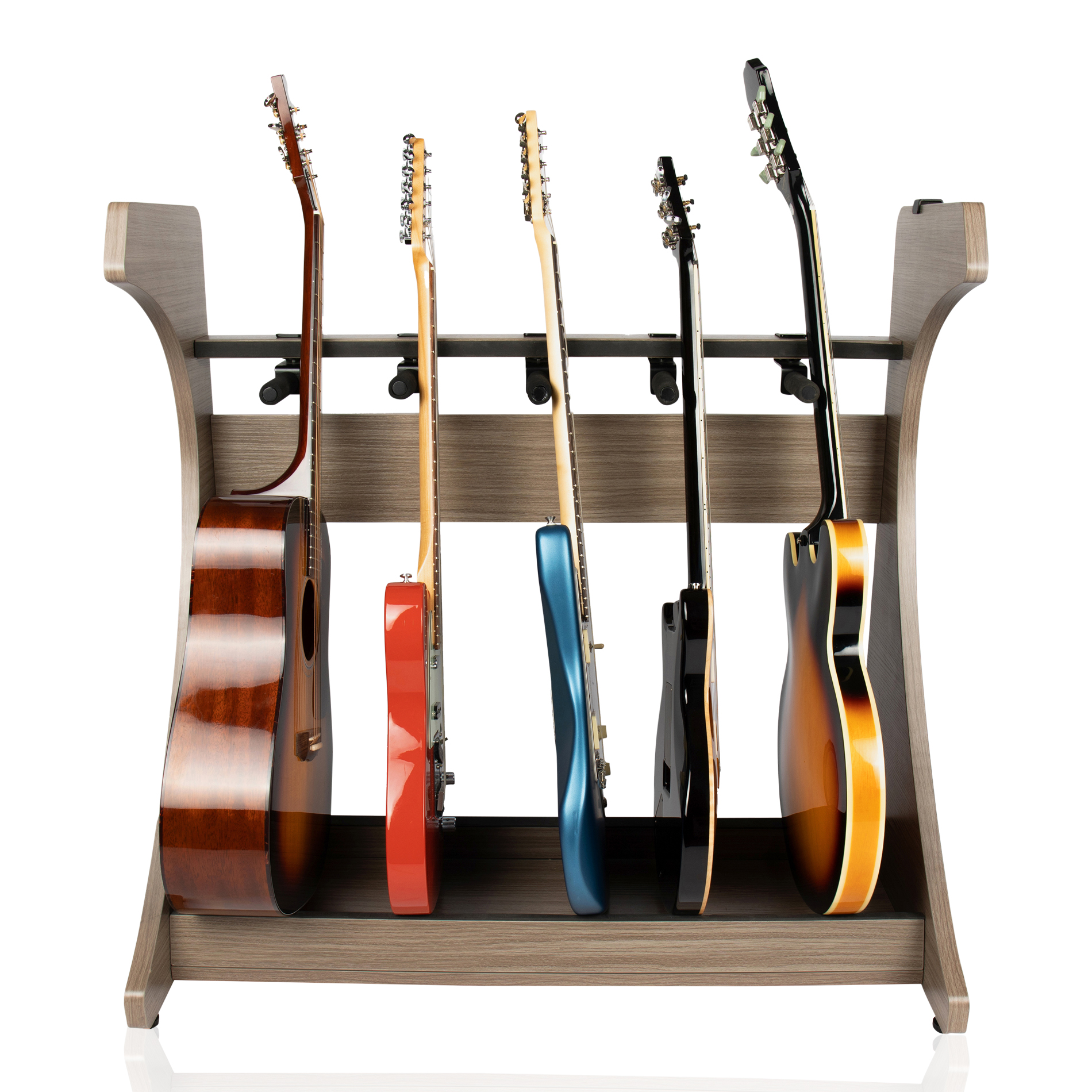 GFW-ELITEGTR5RK-GRY Elite Five Electric/Acoustic Guitar Rack – Grey