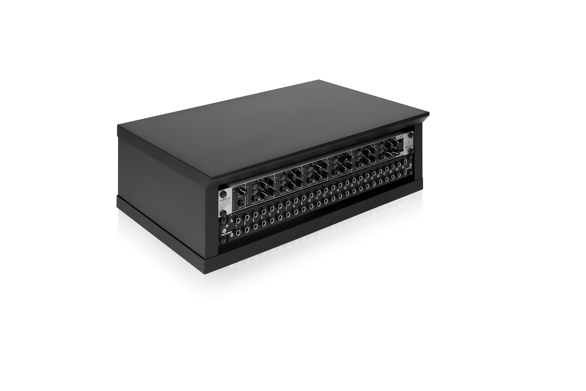 GFW-ELITERK-2U-BLK Elite Series Furniture Desktop 2U Studio Rack Black