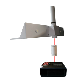 NB-24X18DPM-W 24" x 18" Utility Shelf Double Pole Mount with Power Receptacle, White Finish
