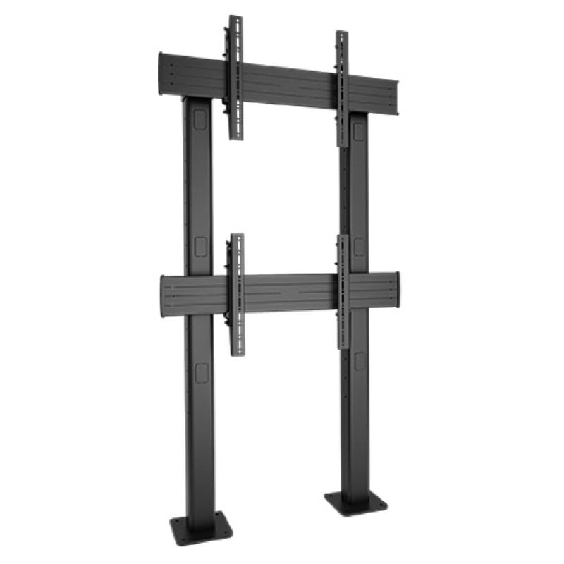 LBM1X2U FUSION 1 X 2 Micro-Adjustable Large Bolt-Down Freestanding Video Wall