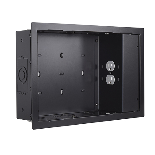 PAC525FBP2 Proximity In-wall Storage Box with 2 Receptacle Filter & Surge