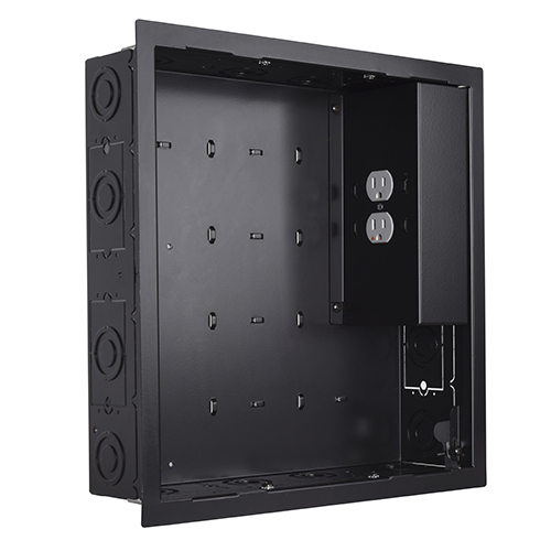PAC526FBP2 Proximity In-wall Storage Box with 2 Receptacle Filter & Surge