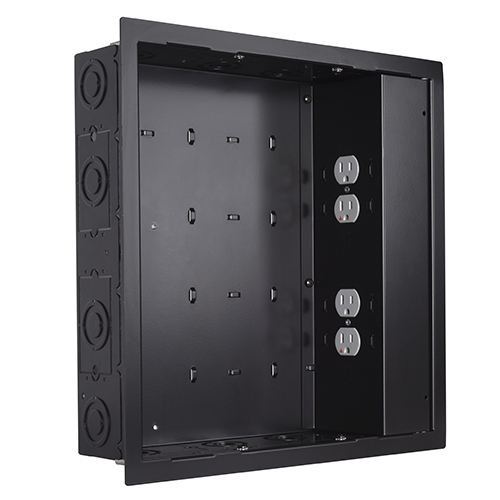 PAC526FBP4 Proximity In-wall Storage Box with 4 Receptacle Filter & Surge