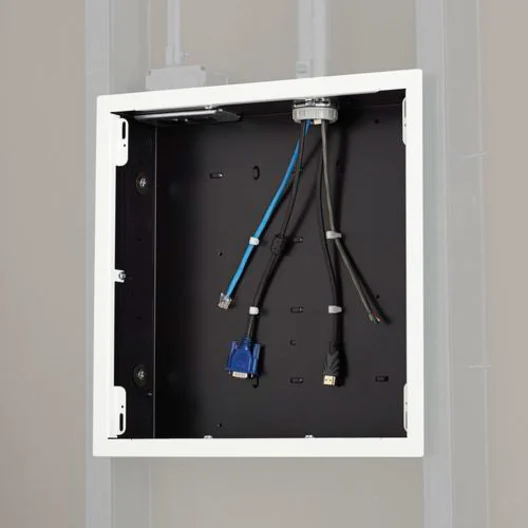 PAC526FW Large In-Wall Storage Box with White Flange