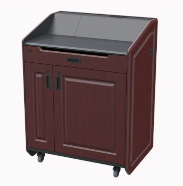 LEX36 CLT Multimedia Lectern, Clove