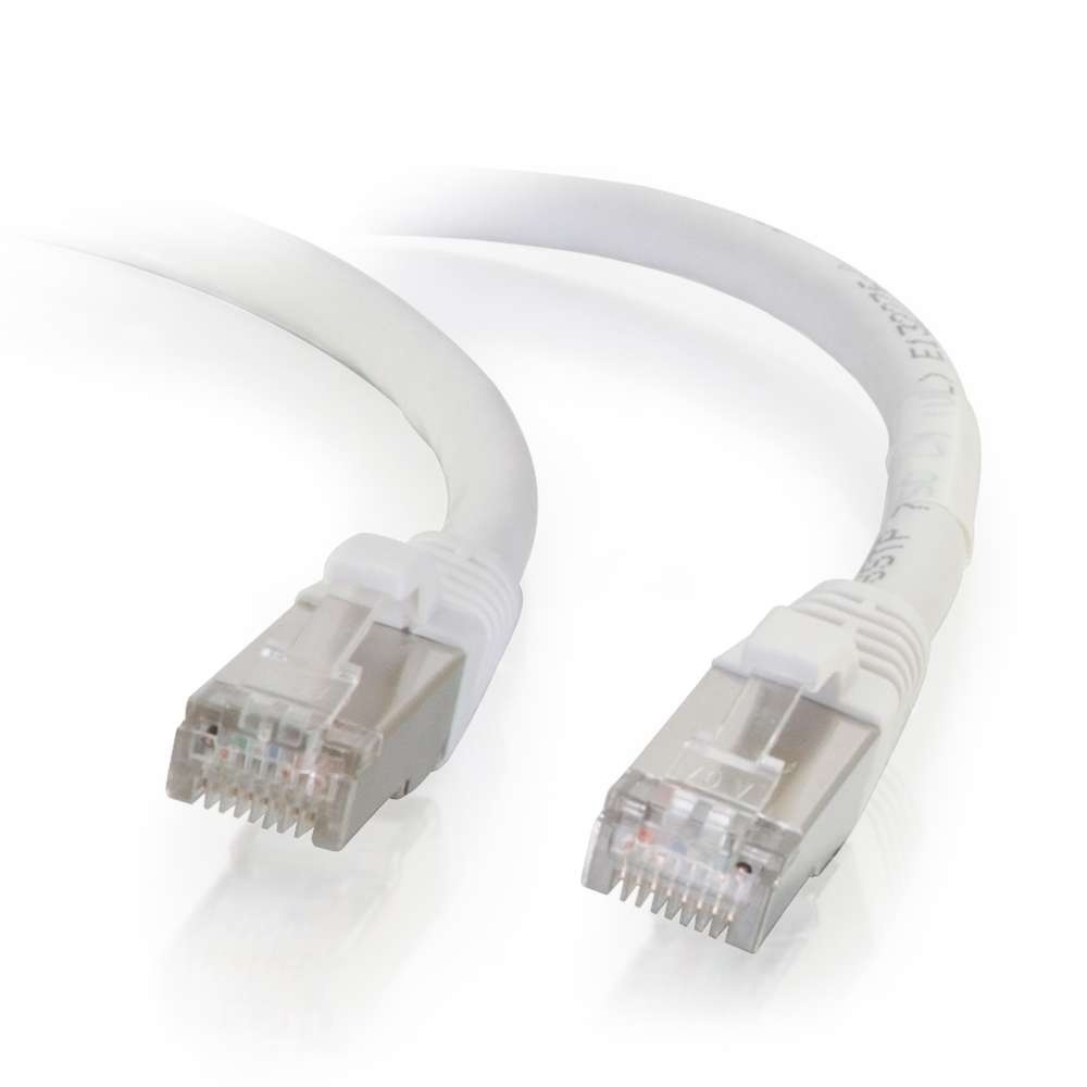 CG00925 14ft (4.25m) Cat6 Snagless Shielded (STP) Ethernet Network Patch Cable - White