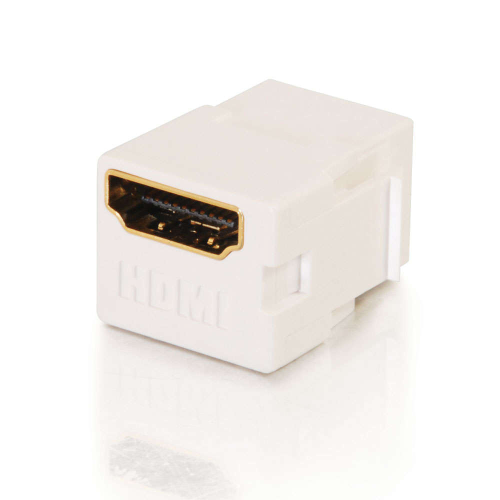 CG03345 HDMI Keystone Jack - White TAA