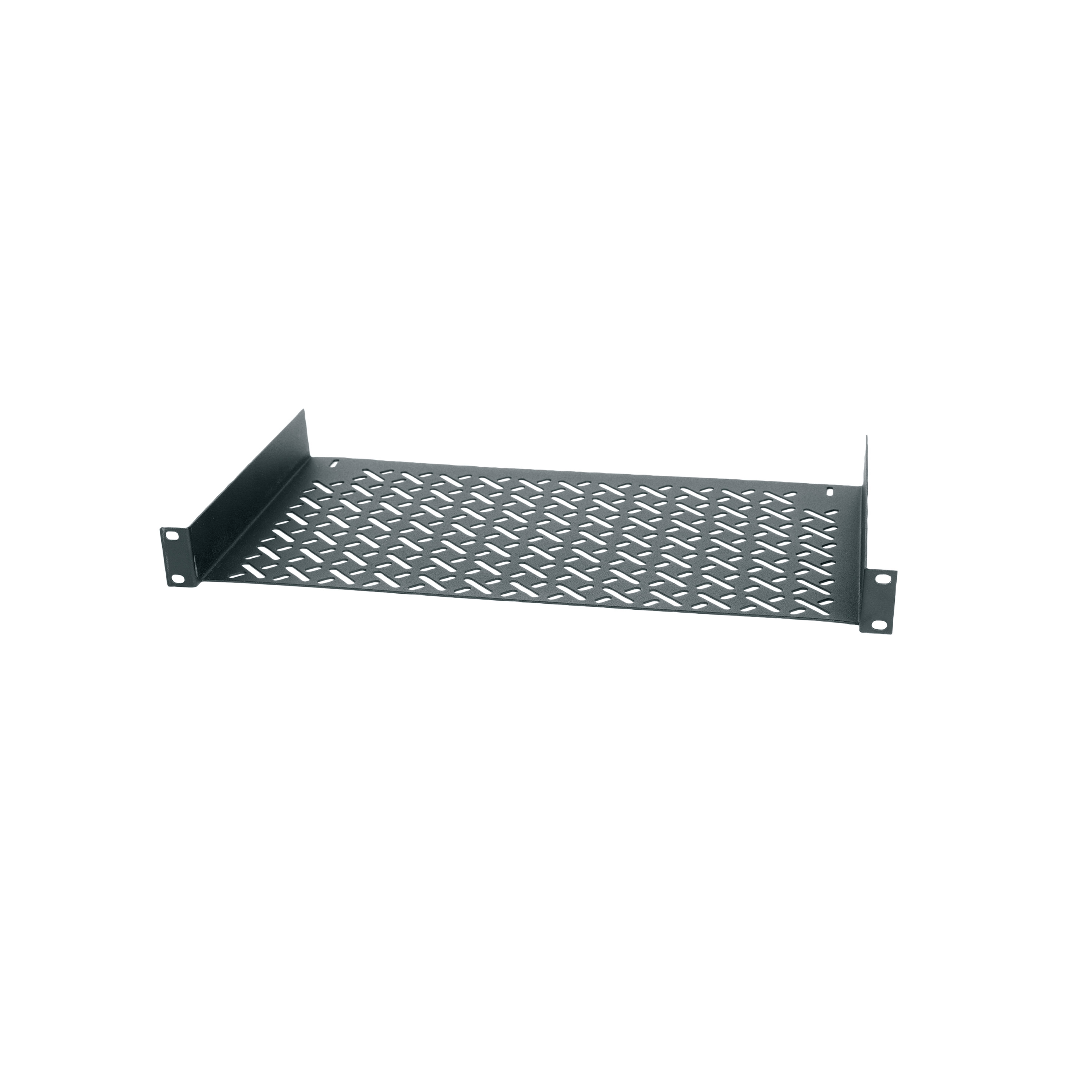 Middle Atlantic 1RU Rack Shelf - 10in D - 25 lbs Weight Capacity - Black