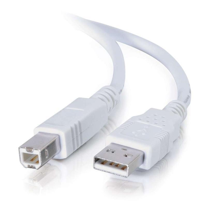 CG13172 6.6ft (2m) USB 2.0 A/B Cable - White