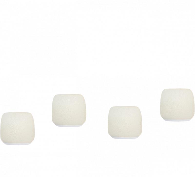 ACVO4WS-W Snap-fit windscreens for Centraverse CVO Overhead Microphones, 4 pack