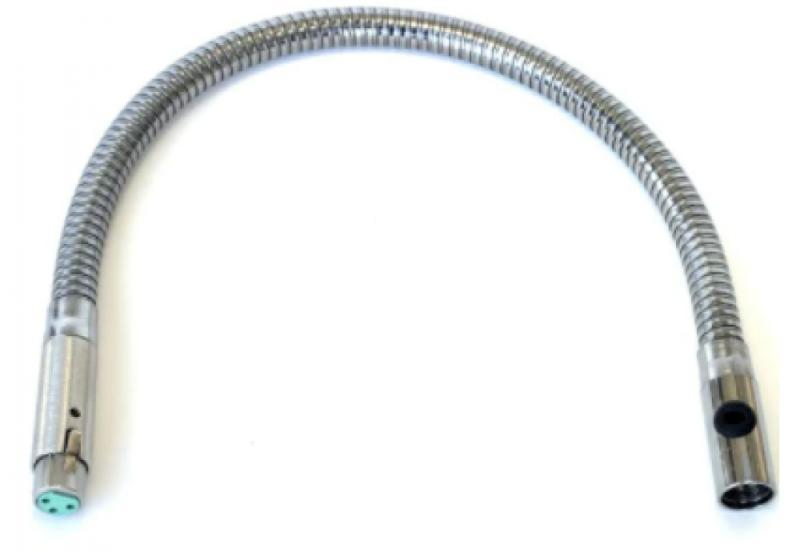 G18-CN 18" Gooseneck with Attached Female XLR Connector, Chrome