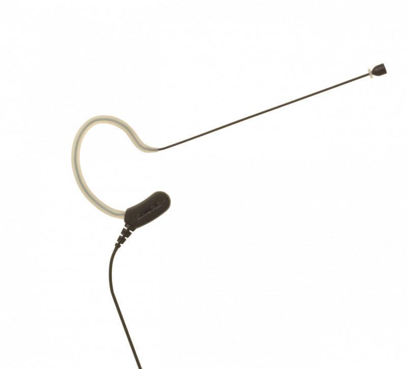MX153B/O-TQG Omnidirectional Earset Headworn Microphone, Black