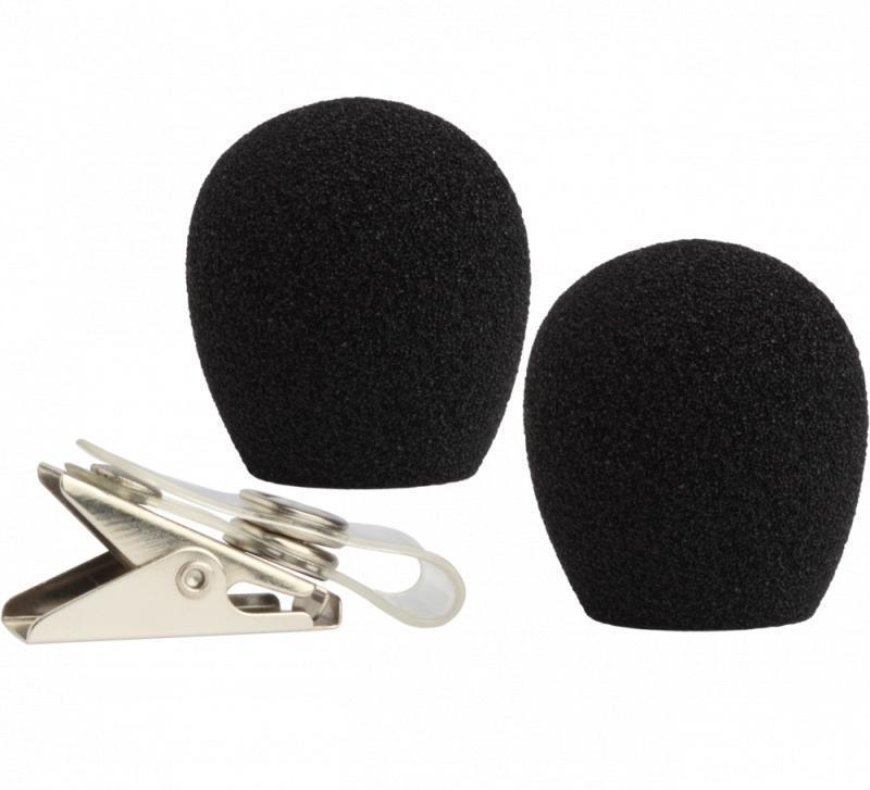RK318WS Headset Microphone Windscreen and Clothing Clip
