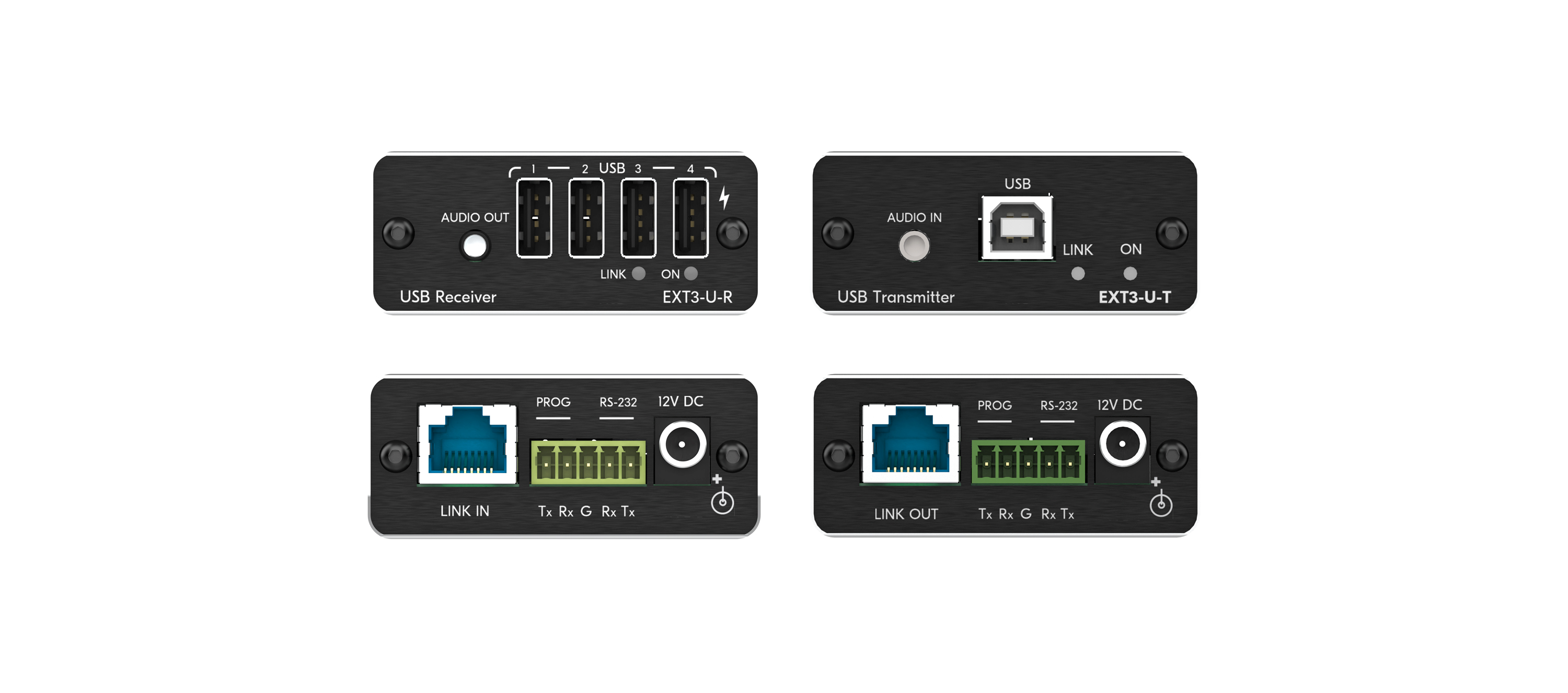 EXT3-U-KIT USB 2.0 PoC Extender Kit over Extended–Reach CAT