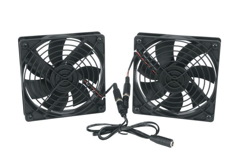 Middle Atlantic DC Fan Kit with Thermo Controller - 138 CFM, 4.5in DC Fans